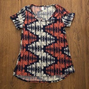 LuLaRoe horse print Classic T knit top
